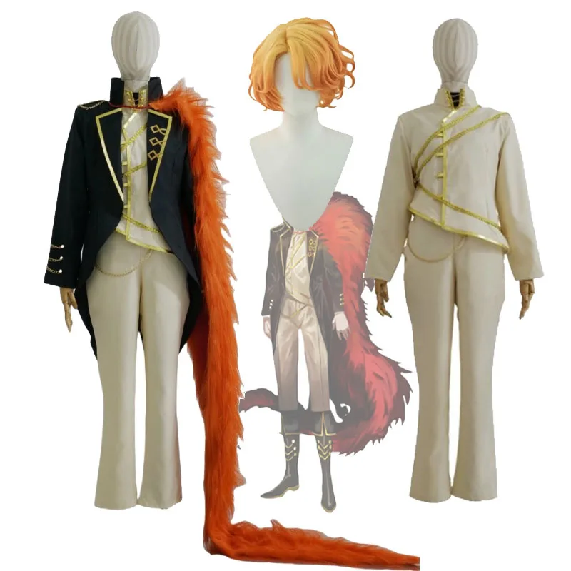 Disfraz de Cosplay de Sancho de Limbus Company, Traje de Uniforme de Sancho de Don Quijote de la Segunda Generación de LCB, Pelucas para Adultos de Anime y Videojuegos
