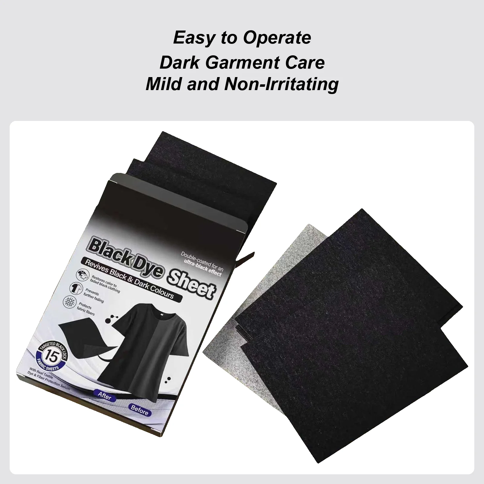 

Черная краска для одежды, 15 шт., бустер одежды, черная краска, простыни для стирки для ухода за тканью, восстановление одежды, стирка одежды