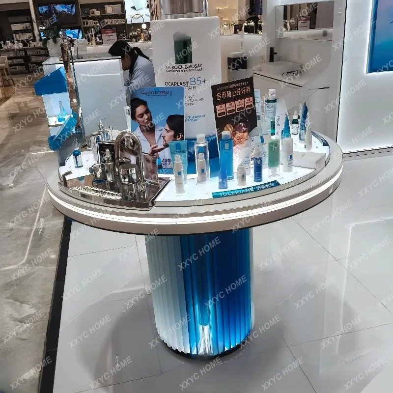 X Round Nakajima Cabinet Skin Care Products Showcase Set Table Jewelry Merchandise Store  Candy Souvenir Wedding Products