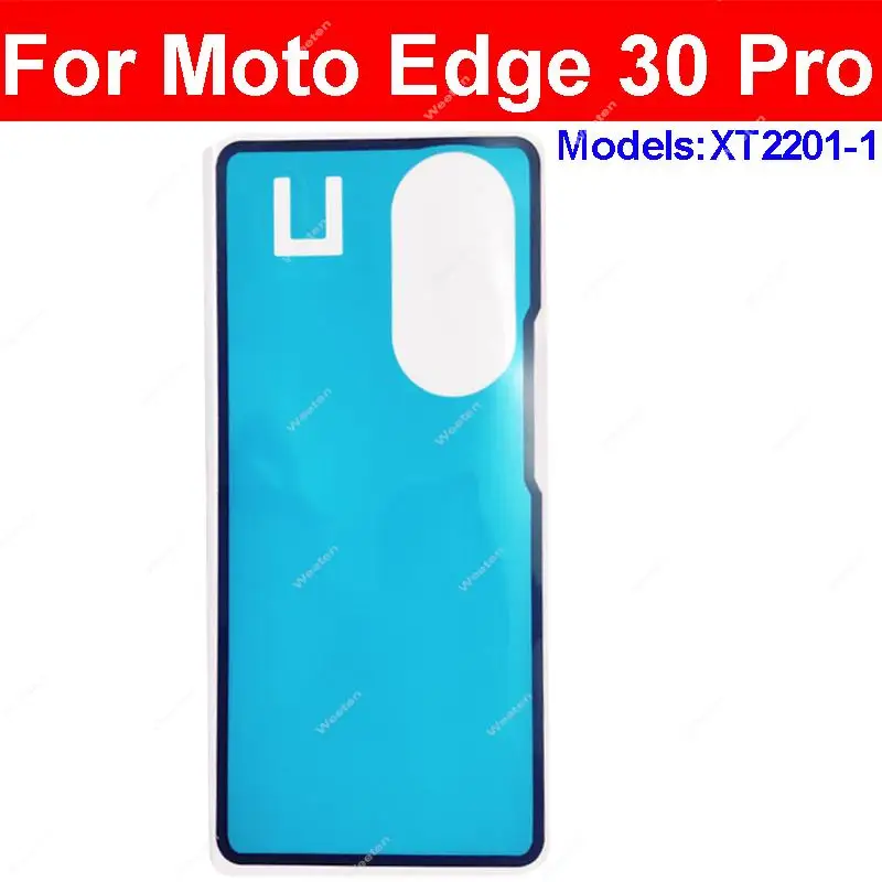 Back Battery Cover Door Adhesive Sticker For Motorola Moto Edge 30 Pro XT2201-1 Rear Battery Housing Adhesive Sticker Tape Parts