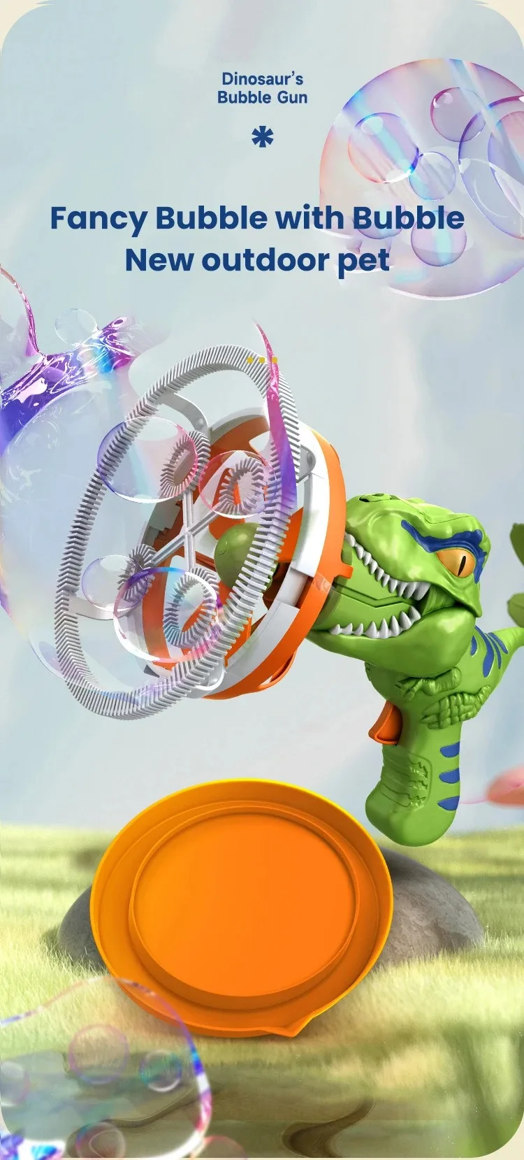 Dinosaur bubble toy