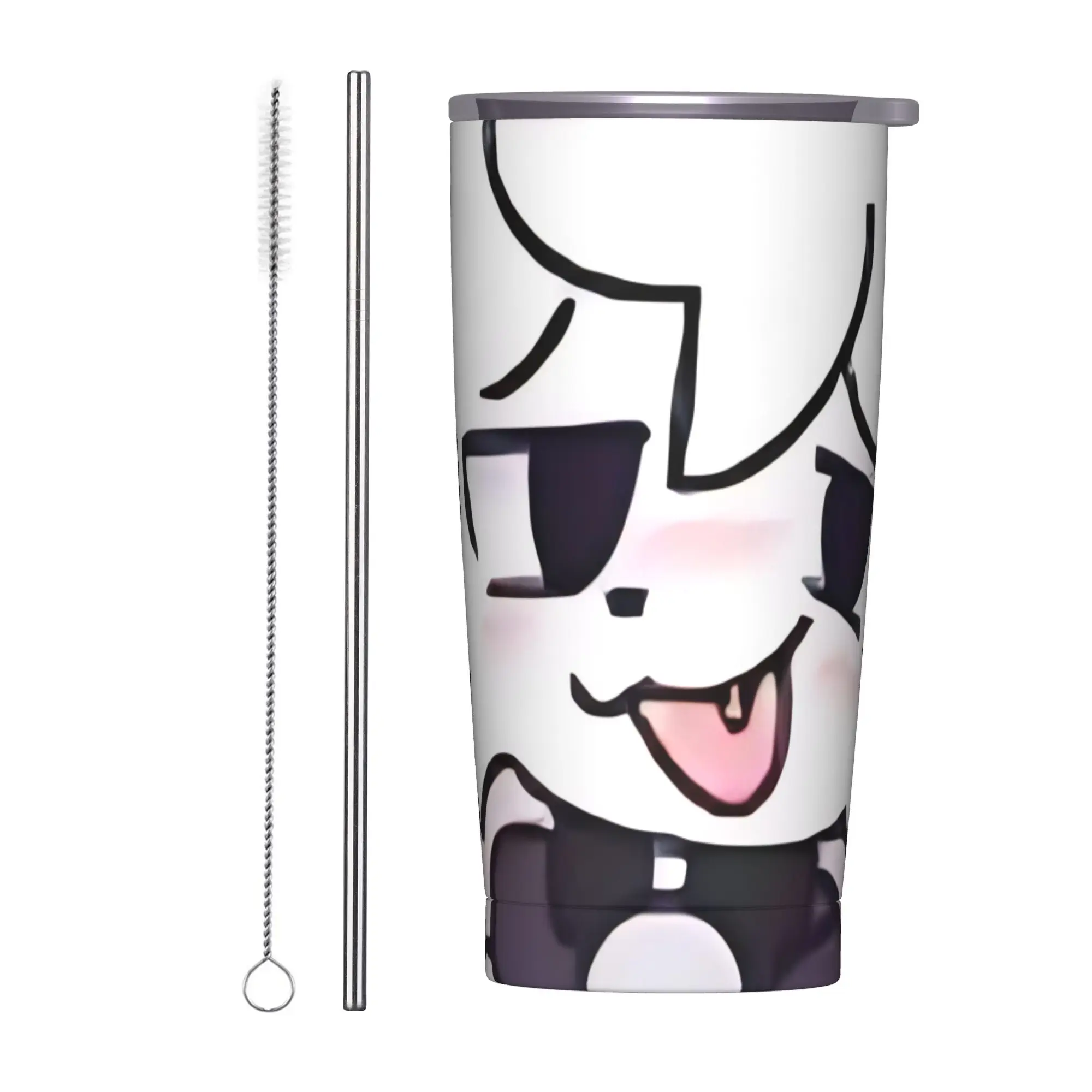 Boykissers Silly Tumbler Vacuum Insulated Cat Coffee Cups Vacuum Flask Smoothie Tea Mug Water Bottle, 20oz