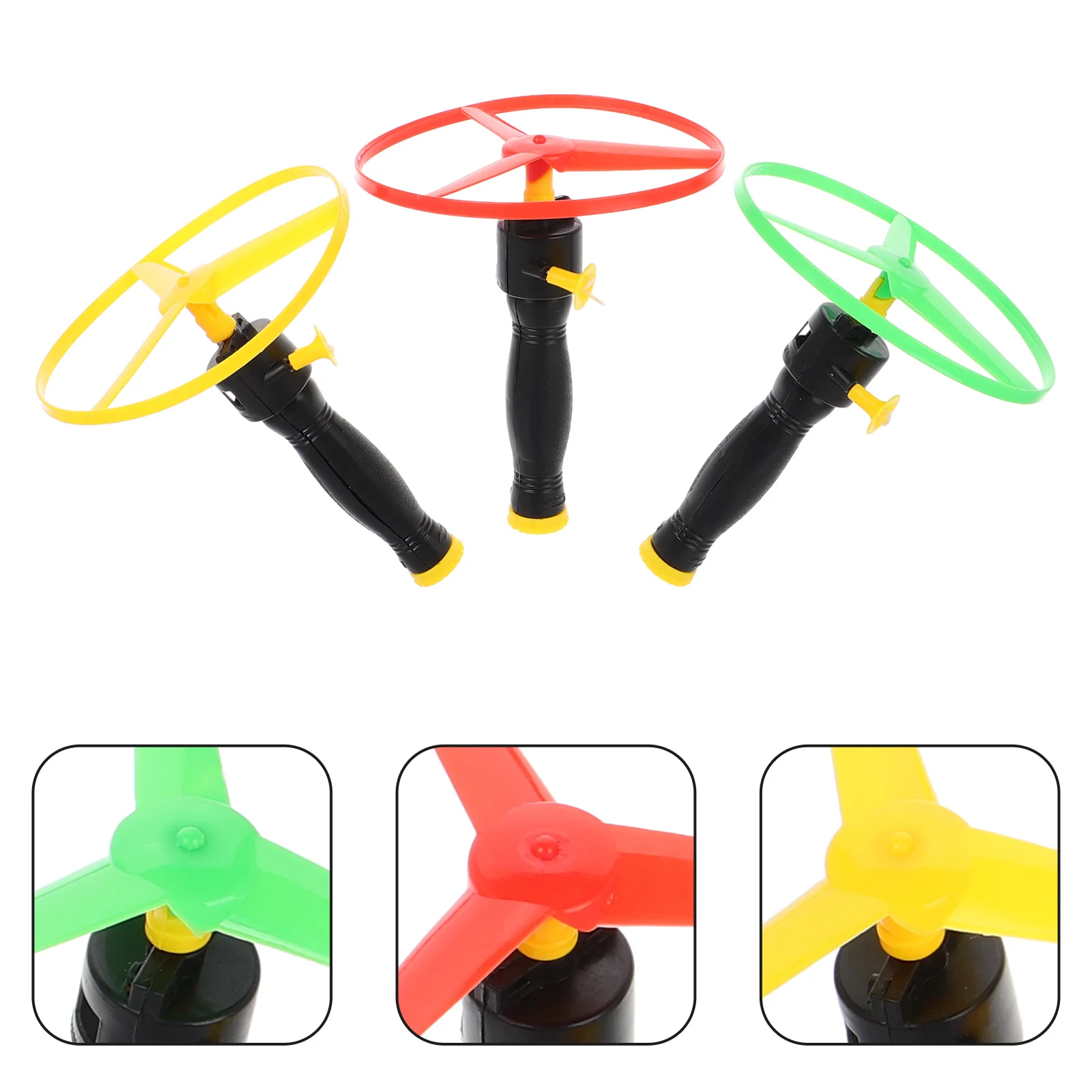 

12pcs Flying Pull String Pull String Flying Disc Fly Saucer Durable Lightweight Fun Outdoor Playthings Gift