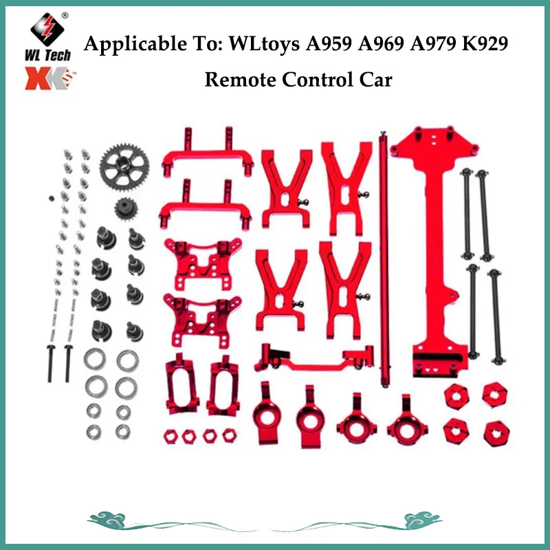 Wltoys-Atualizado tipo C engrenagem de redução do assento, engrenagem do motor, 184011, A959-B, A949-B, A979-B, A969-B, acessório do carro RC, 19 conjuntos