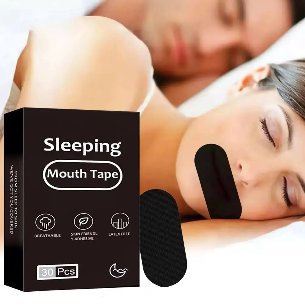 30Pcs Anti Snoring Sleep Mouth Tape Best Breathing Nasal Strips Anti Ronquidos Medical Grade Improved Sleeping Snoring Relief