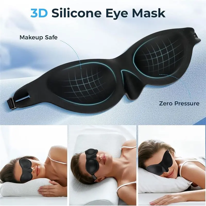 ABIT Moisture Chamber Glasses For Dry Eyes Soft Silicone Sleep Goggles