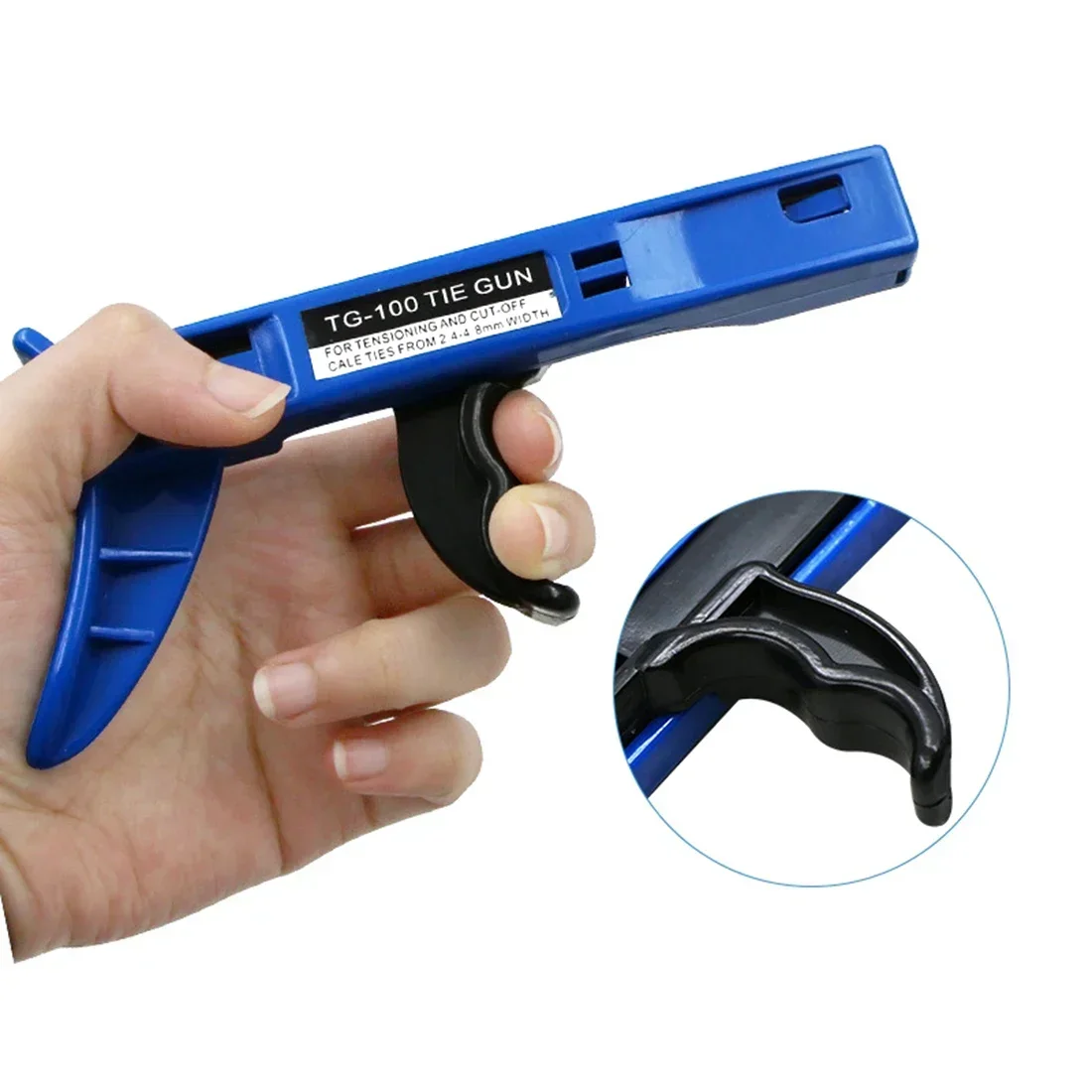 145mm Cable Tie Tool Automatic Blue Changing Cutter Cutting Hand Tools Plastic Supply Tensioner Tightener Trimming