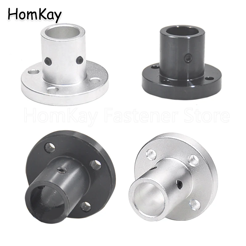 LFH LFC wałek prowadzący podstawa nośna okrągły kołnierz ID 8mm - 50mm wspornik osi optycznej stop aluminium/45 # stal LFH/LFC 8 do 50