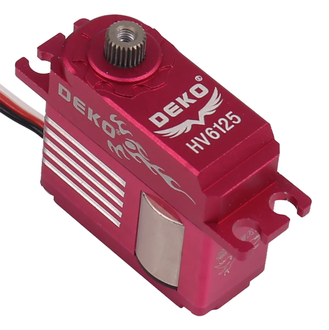 Servo de Metal medio DEKO HV6125 para helicóptero clase 450 500, Servo de cola de bloqueo de placa inclinada 70E, adecuado para aviones de ala fija