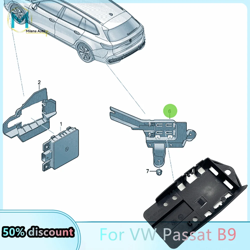 

For VW Passat B9 Side Assist Lane Change System Rear bumper bracket Support 3JD 907 455 3JD 907 456 3JD907455 3JD907456