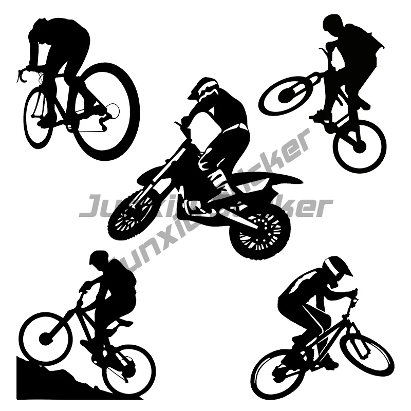 

MTB Bike Outdoor Sport Sticker on The Car Vinyl Decal Waterproof Decoration Car Stickers