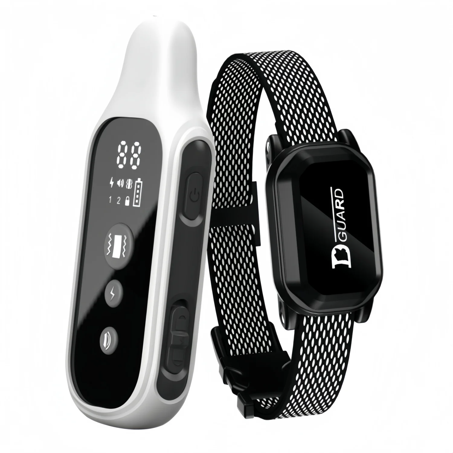 800 m digitale hondentrainingshalsband, waterdicht, oplaadbaar, afstandsbediening, huisdier met LCD-display voor schoktrillingsgeluid van alle maten