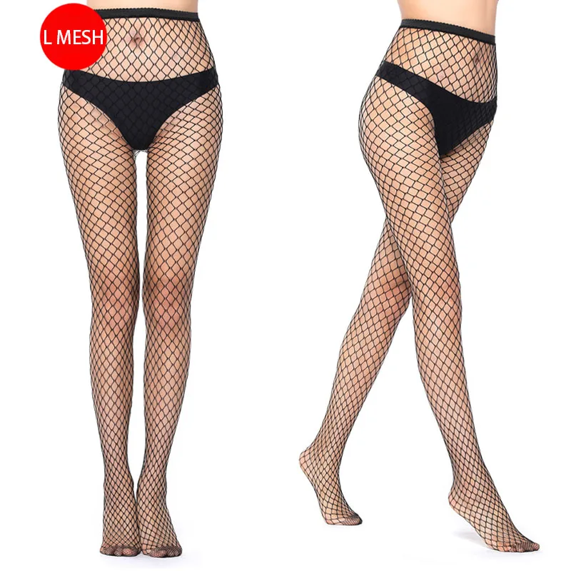 Sexy Damen S-XL Netz-Strumpfhose Schwarz Durchsichtige Strümpfe Netzstrümpfe Club-Party-Strumpfwaren Damen-Leggings Kleid-Accessoires – Detail 6