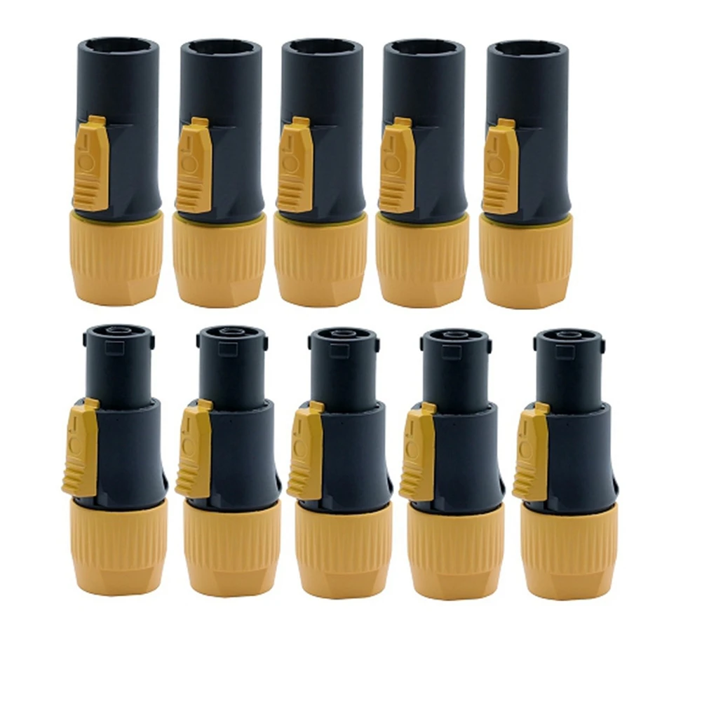 

10Pcs Flame-Retardant Industrial Power Connector Output Input 20A Waterproof Power Connector LED Large Screen Power Plug