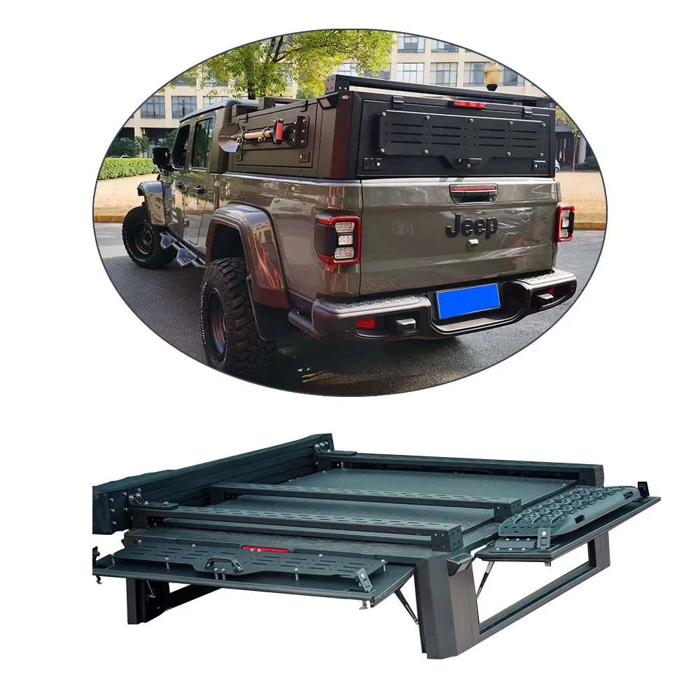 Gladiator JT 4X4 Pickup Accessories Aluminum Alloy Hard Top Canopy Pick Up Cover Truck Bed for Jeep