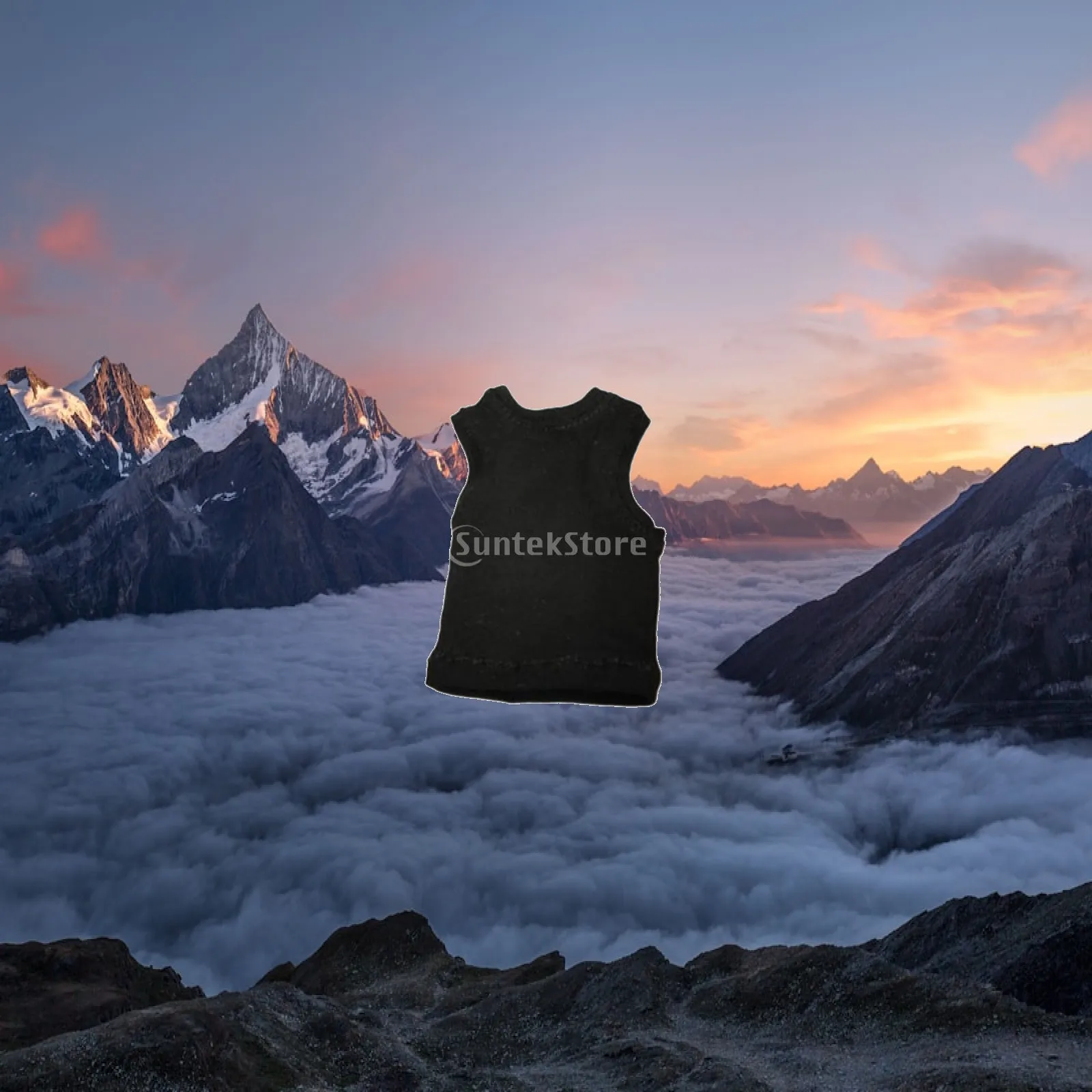 

1/6 Custom Action Figure Vest Fabric T Shirt Miniature Clothes for 12 Inch Male Dolls Collection Outfit Accessories