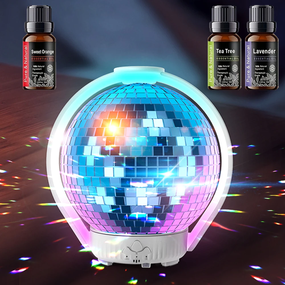 

LED Aromatherapy Humidifier for Home, Office & Bedroom Ultra Quiet with 3 Essential Oils