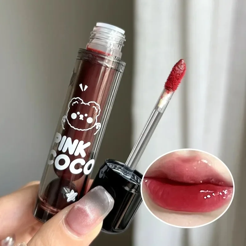 Spiegel Wasser Punk Lip gloss Make-up seidig glänzend Lippenstift dauerhafte praller bequeme Antihaft-Tasse Lippen balsam koreanische Kosmetik