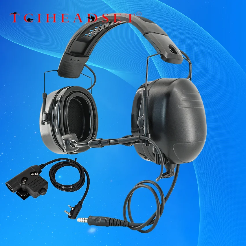 G600 سماعة أذن تكتيكية U94 PTT من السيليكون متوافقة مع راديو Baofeng UV5R ثنائي الاتجاه #1