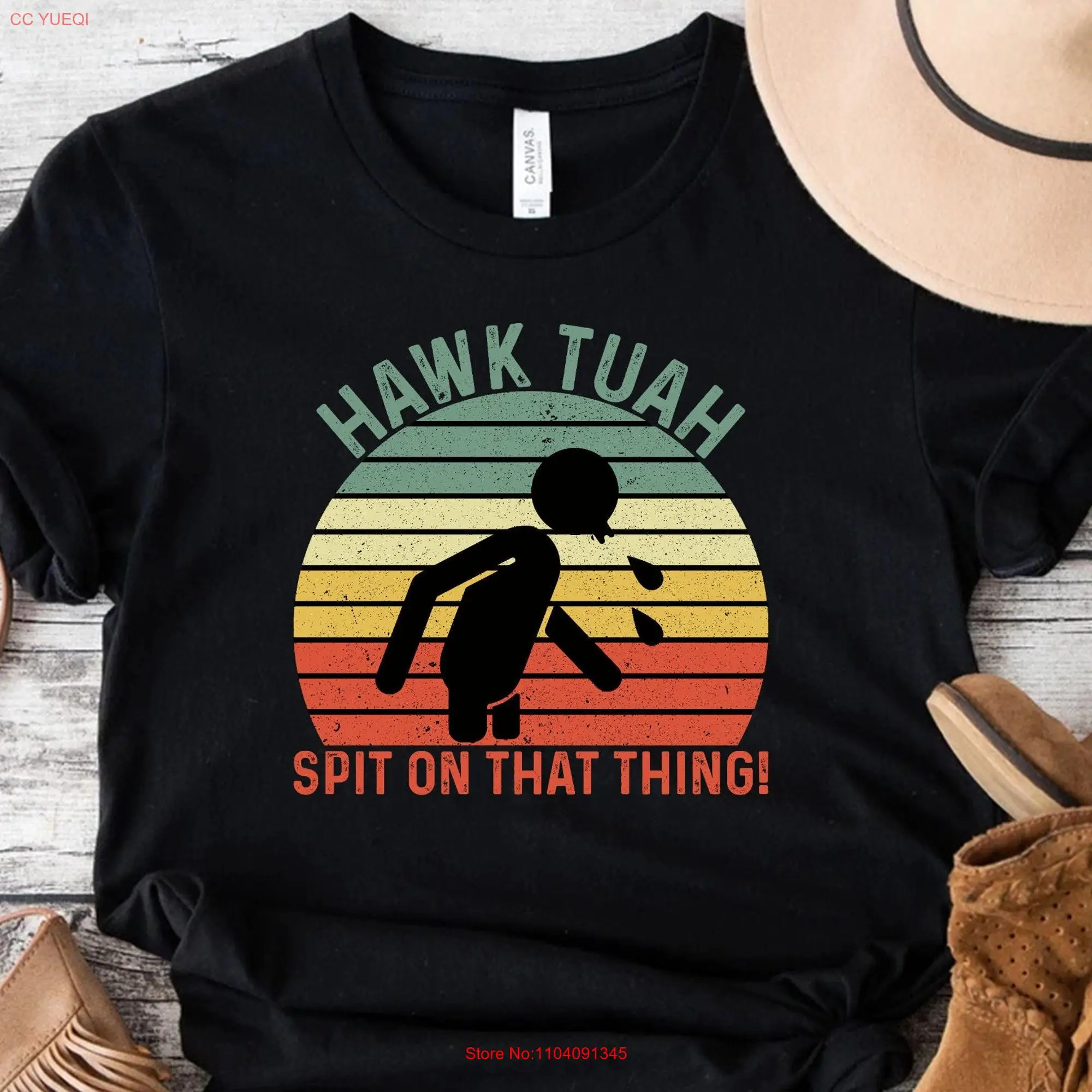 Hawk Tuah Spit On That Thang 2024 T Shirt If She Don't I Won't Talk Funny Trendy for Women Viral  long or short sleeves