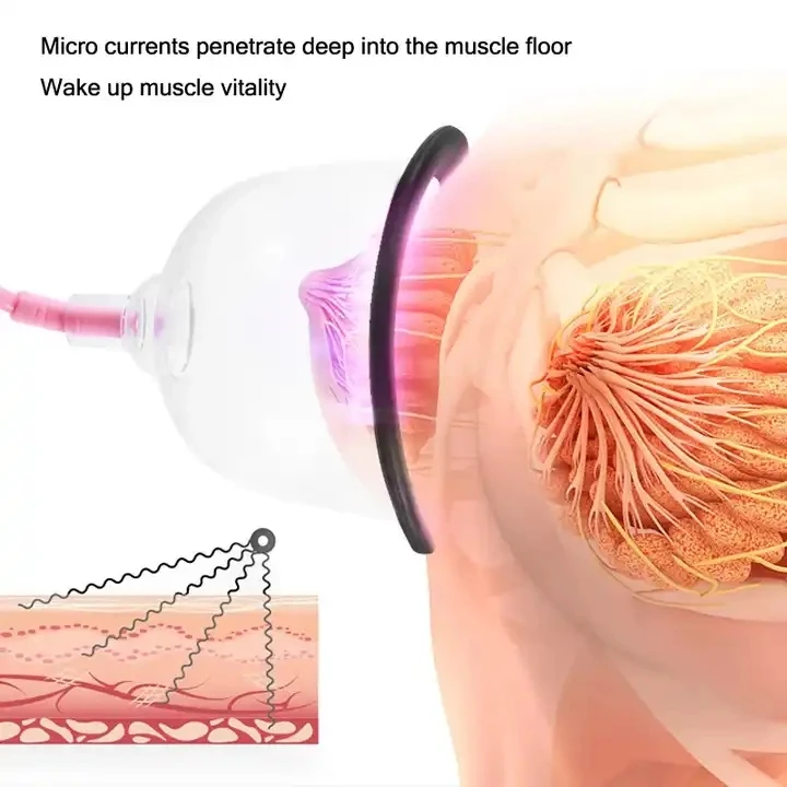 Bomba de massagem de mama a vácuo de silicone portátil ventosa intensificador de mamilo com função vibrador para uso doméstico