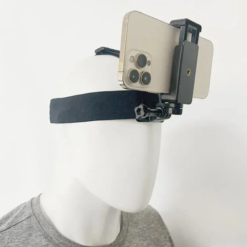 Mobile Phone Head-mounted Fixed Shooting Bracket POV Video Live Streaming Video Clip Headband Buckle Accessory