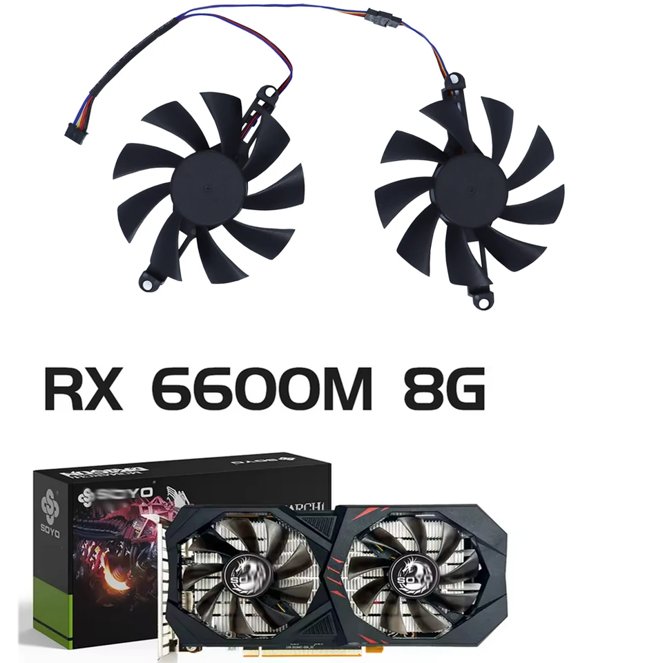 Graphics Card Fan GPU Cooler For Soyo RX 580 8G D5 256BIT,For SOYO
