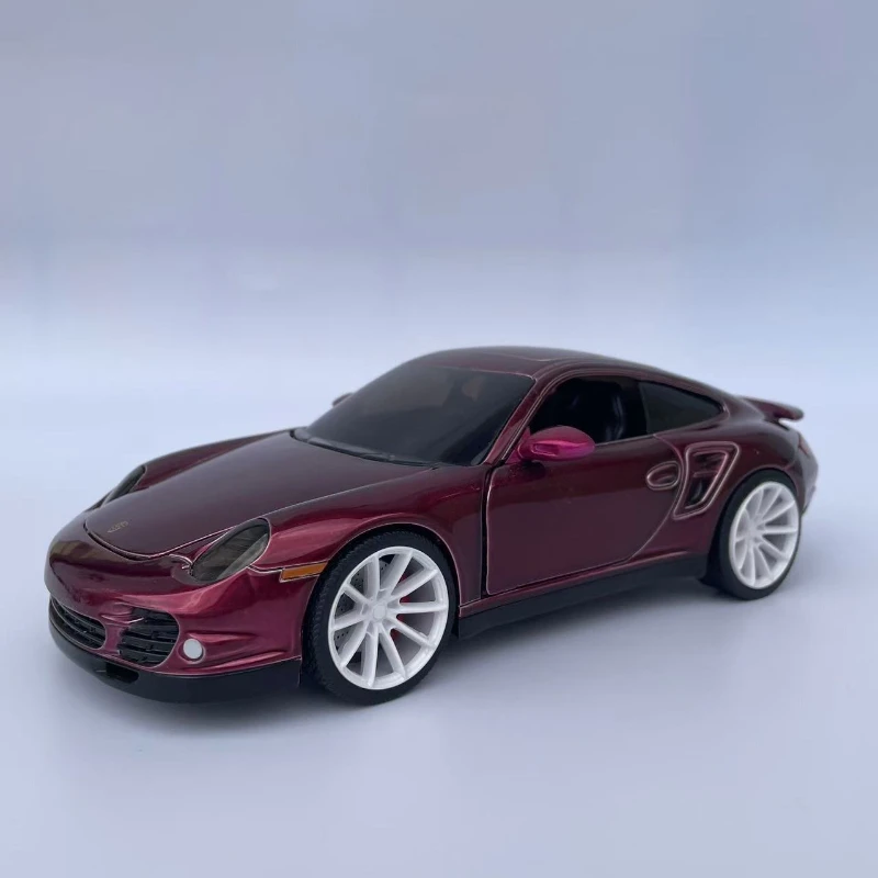 

JADA 1:24 Porsche 911 Turbo Alloy Car Diecasts & Toy Vehicles Car Model Miniature Scale Model Car For Children