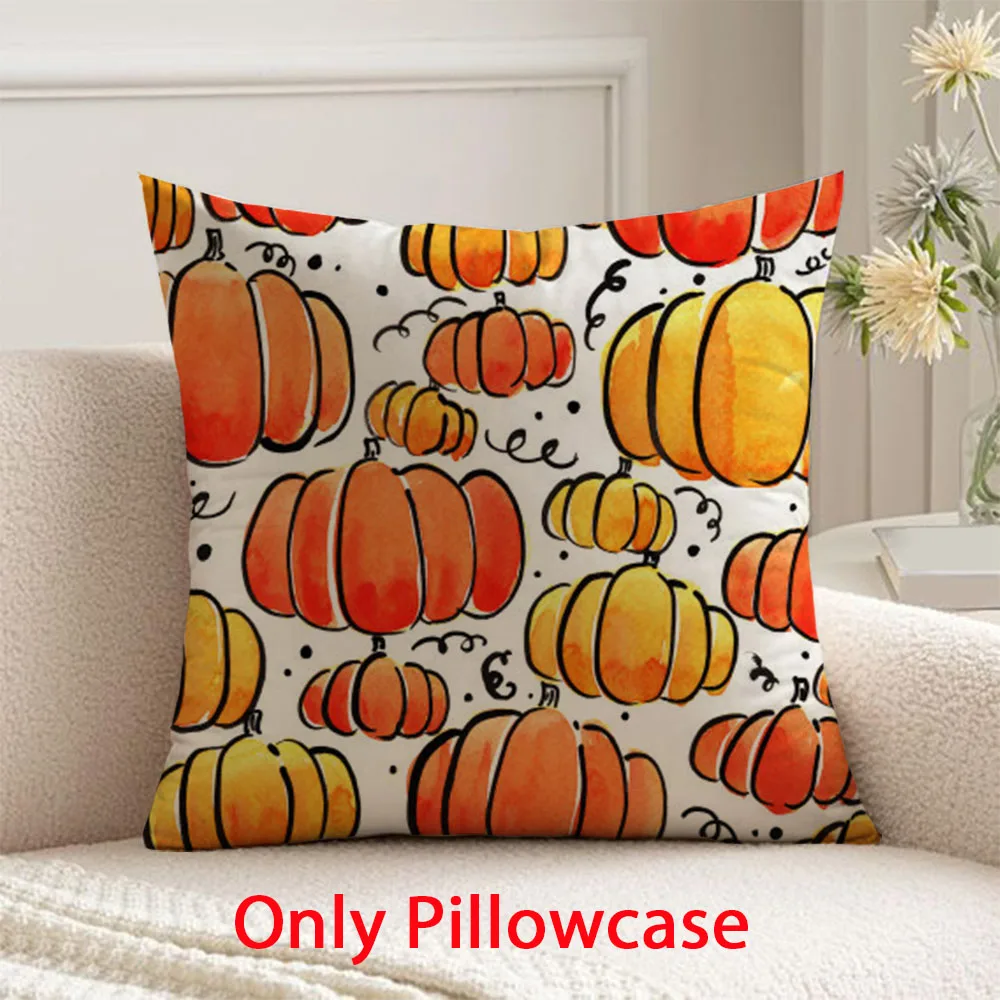 

autumn pillow cases cushions cover Pumpkin pattern home decoration for Thanksgiving Day Harvest Festival Decorative cushions