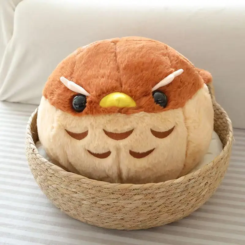 子供のためのアニメのぬいぐるみ,球形のクレーンとワシのぬいぐるみ,柔らかい人形,丸いローリング,赤の王冠,かわいい,30 cm, 40cm