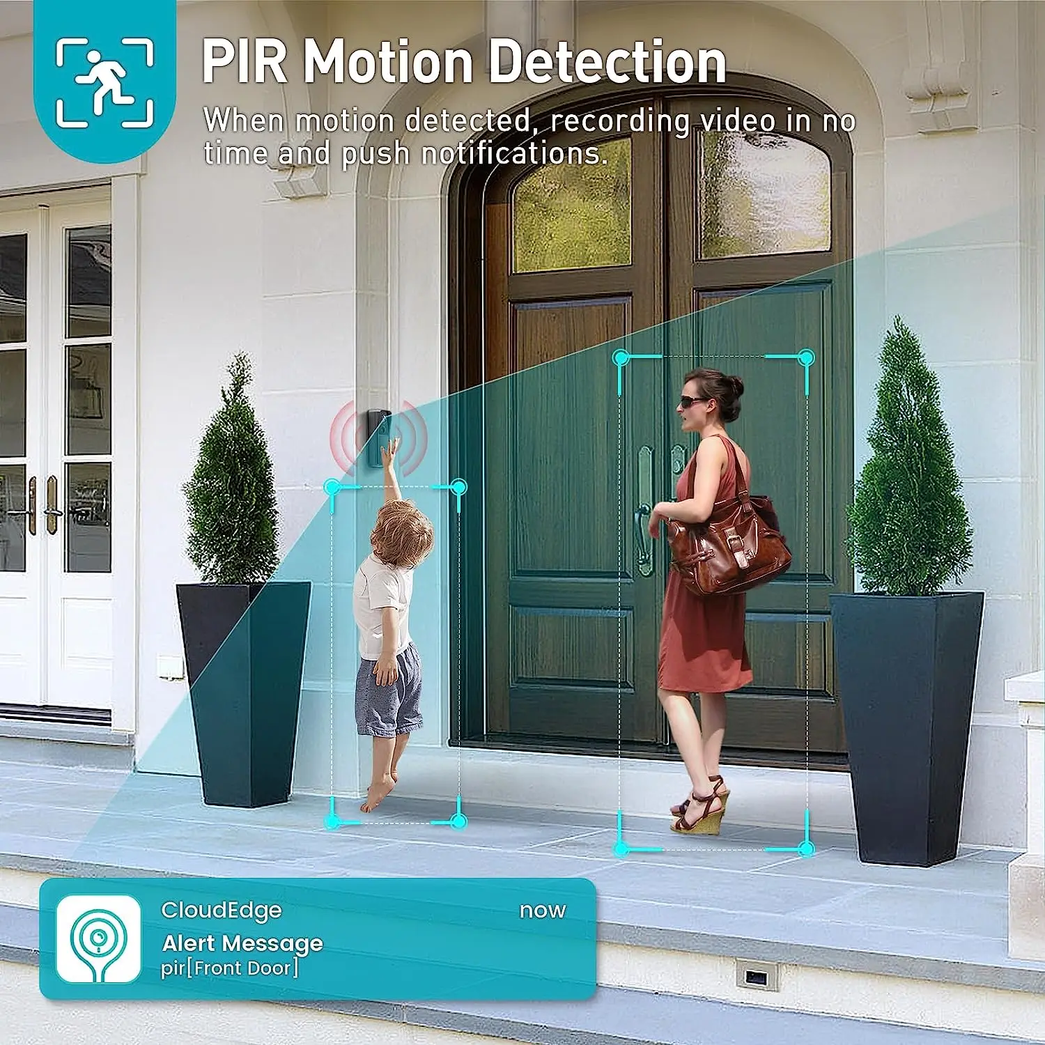 Wireless Video Doorbell Camera with Wireless Chime  Door Bell Ringer Wireless with Camera Voice Changer Smart WiFi Doorbell