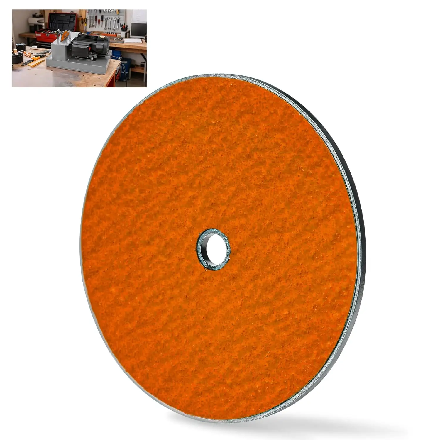 

7-дюймовый керамический шлифовальный диск для заточки лезвий газонокосилок, совместимый с различными шлифовальными машинами