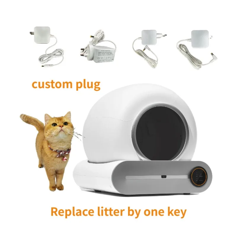 Katzenklo Fully Enclosed Extra cat litter automatic box Cat toilet automatic cat litter toilet self-cleaning large AutoClean