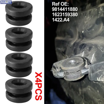 4X สําหรับ PEUGEOT 208 308 508 2008 3008 5008 Expert Partner Rifter กล่องกรองอากาศติดตั้งยาง Grommet บัฟเฟอร์ 1623159380
