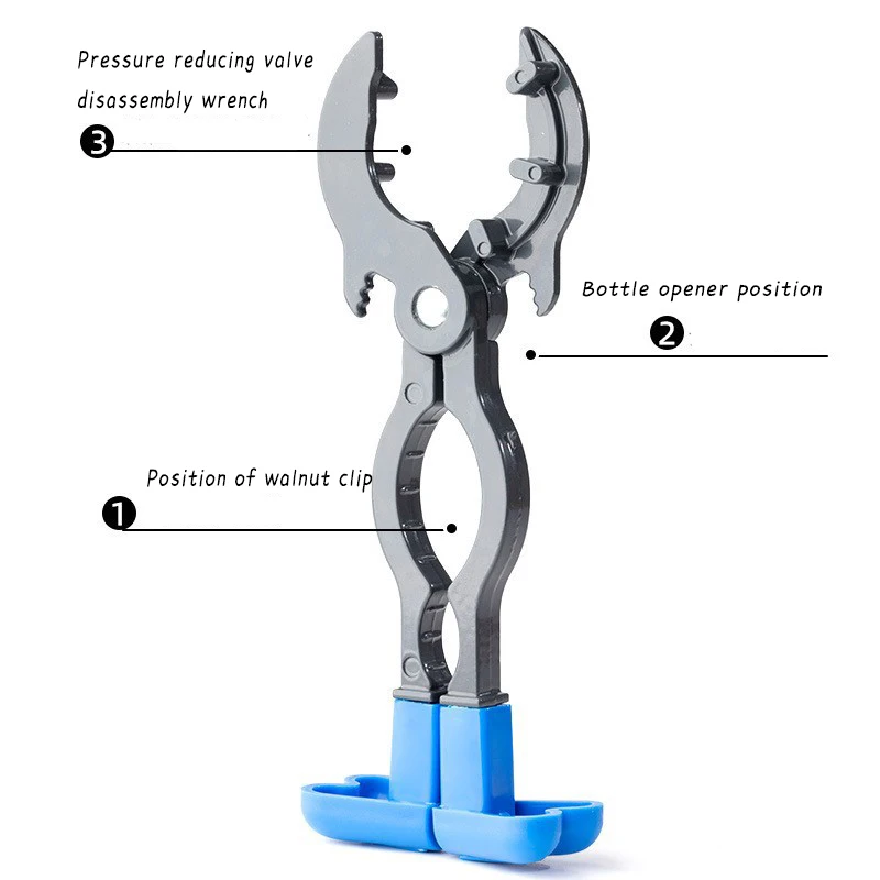 Pressure Reducing Valve Wrench 5 In 1 Gas Tank Valve Wrench Beer Bottle Opener Household Disassembly Tools Gas Cylinder Wrench