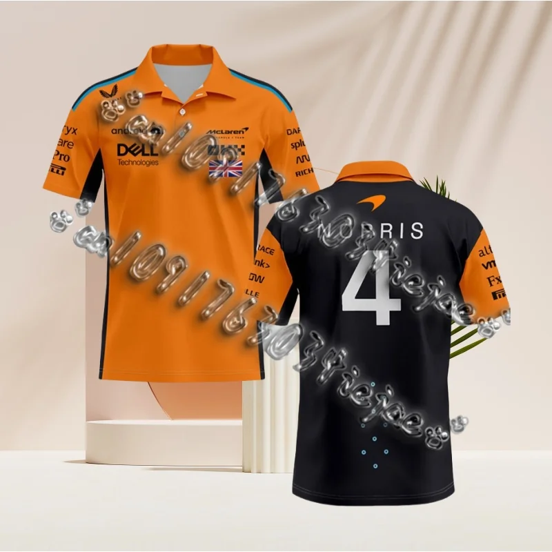

2025 New Formula1 Men Woman Unisex Street Short Sleeve Polo Formula 1 Racing 75th Anniversary Training Suit.Aston.Martin.Polo