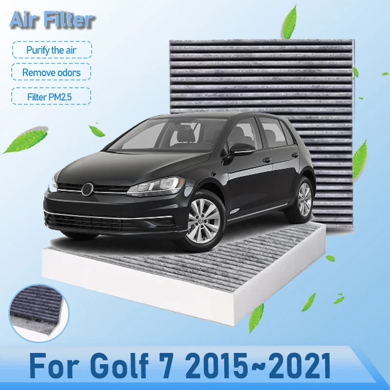 

Car Cabin Filter For Volkswagen Golf 7 2015~2021 GTI Engine Activated Conditioner Air Filter Grids Replacement Auto Accessories