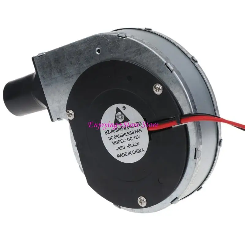 

G6DA 12V BBQ Fan Small Portable Air Blower with Air Collecting Port Power Supply Speed Controller Cooking Blower US/UK/EU