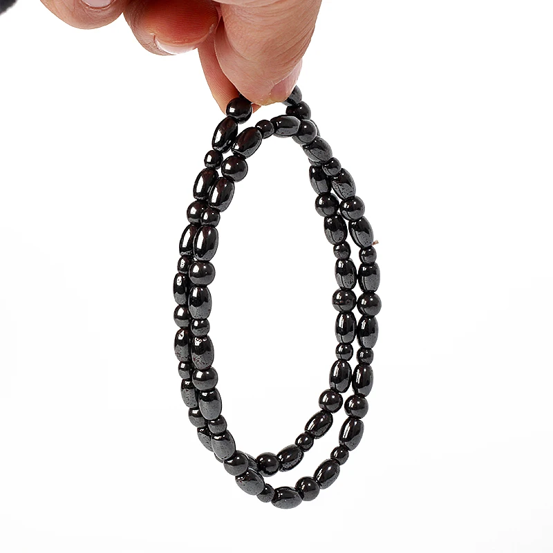 الشحن المباشر فقدان الوزن خلخال أزياء فتاة النساء الرجال سحر الهيماتيت المغناطيسي الخلخال الطبيعي الأسود الرعاية الصحية مجوهرات هدية
