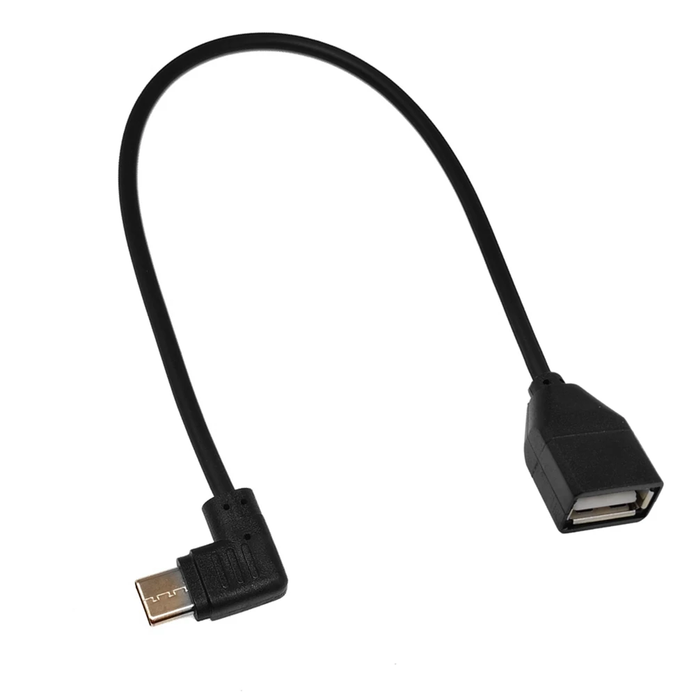 Adaptador de cabo USB tipo C para sincronização de dados, conversor para telefones Android, 25 cm