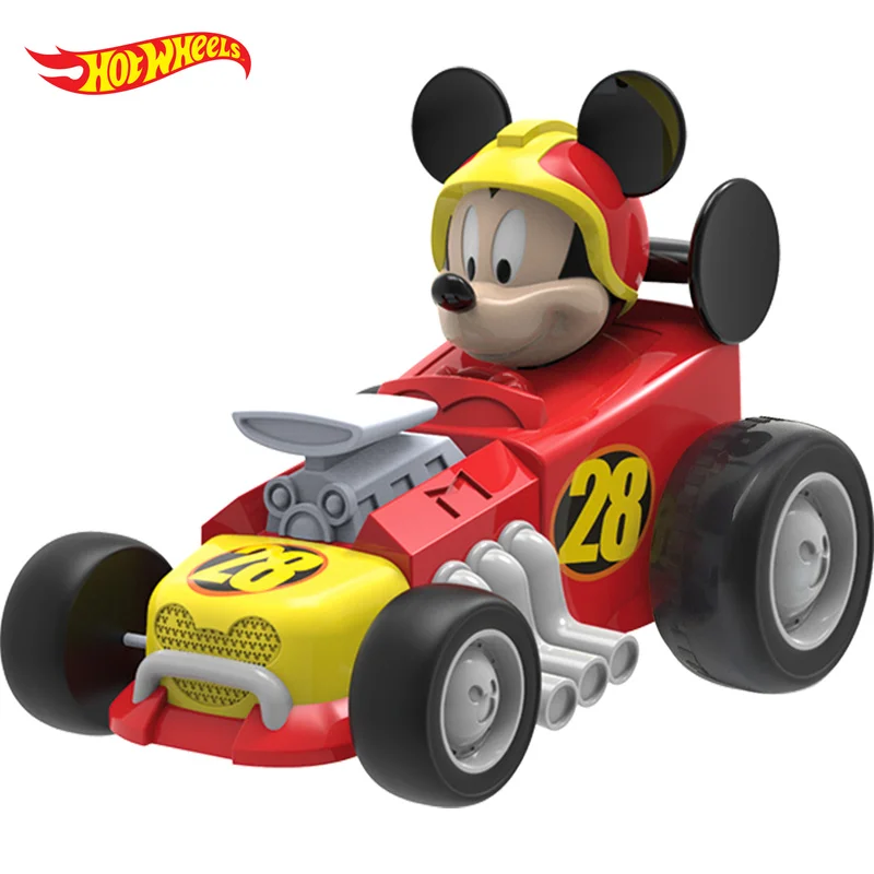 Disney Topolino Tirare Indietro Auto Giocattolo Paperino Daisy Duck Figura di Cartone Animato Modello Inerziale Pull-Back Auto Sportiva Per Bambini Regali di Natale