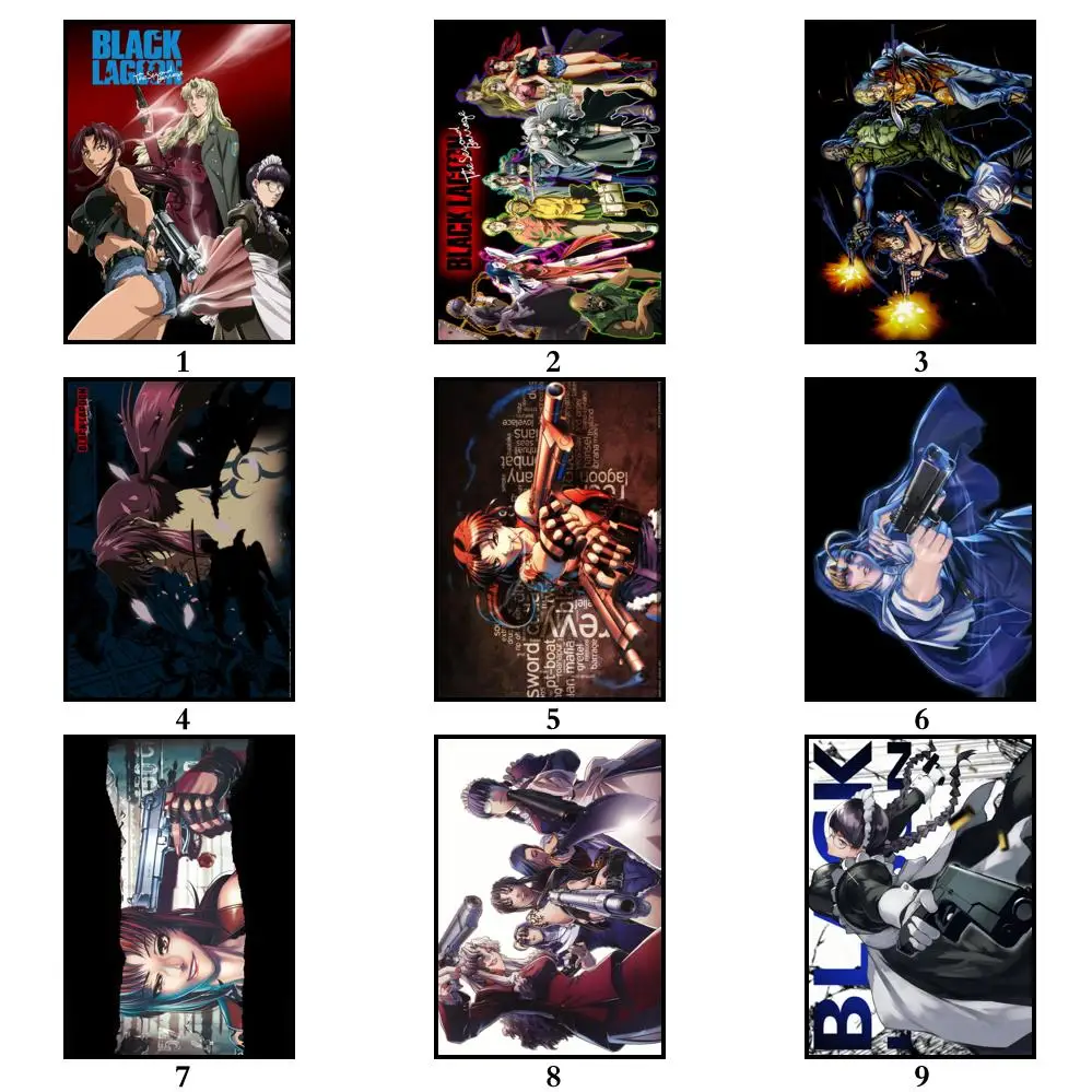 32Style Choose Anime Black Lagoon Print ,Art Canvas Poster For Living Room Decoration, Home Wall Picture