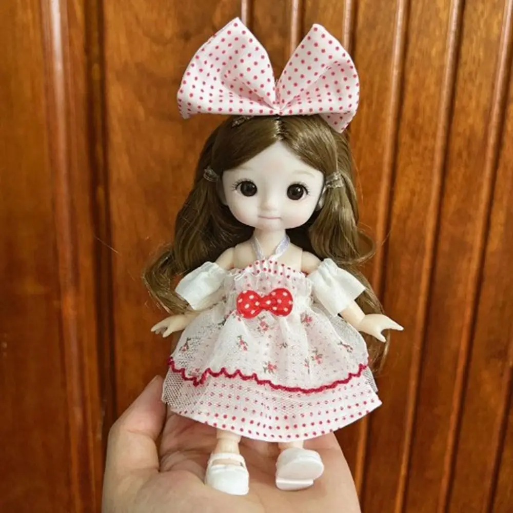 

Новая кукла 16 ~ 17 см, модные джинсы, брюки, футболка, лучшие подарки, мини-высококачественное платье, игрушки для девочек, кукольные платья, костюм с юбкой