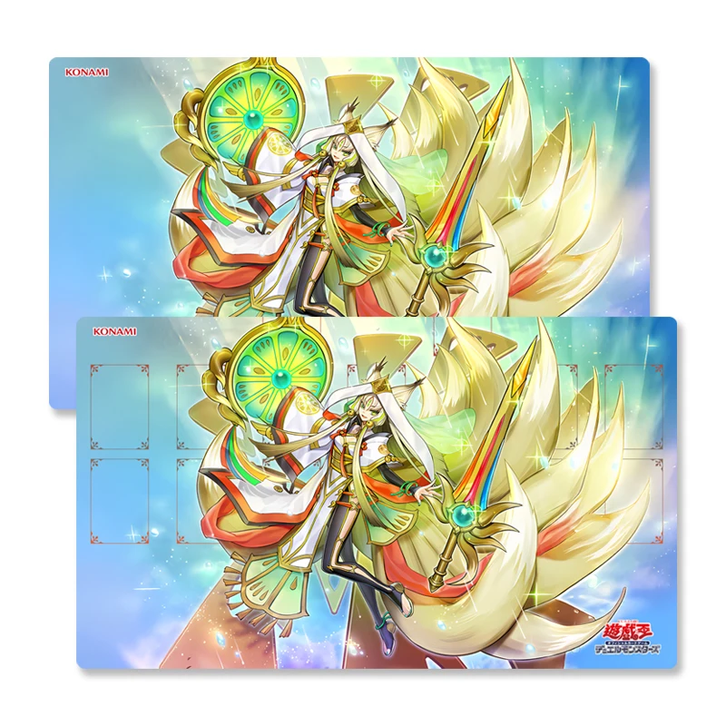 

Игровой коврик Yugioh Arahime The Manifested Mikanko Yu-Gi-Oh! TCG OCG Коллекционные карточные игры Коврик Duel Plate Резиновый коврик для карт Коврик для мыши