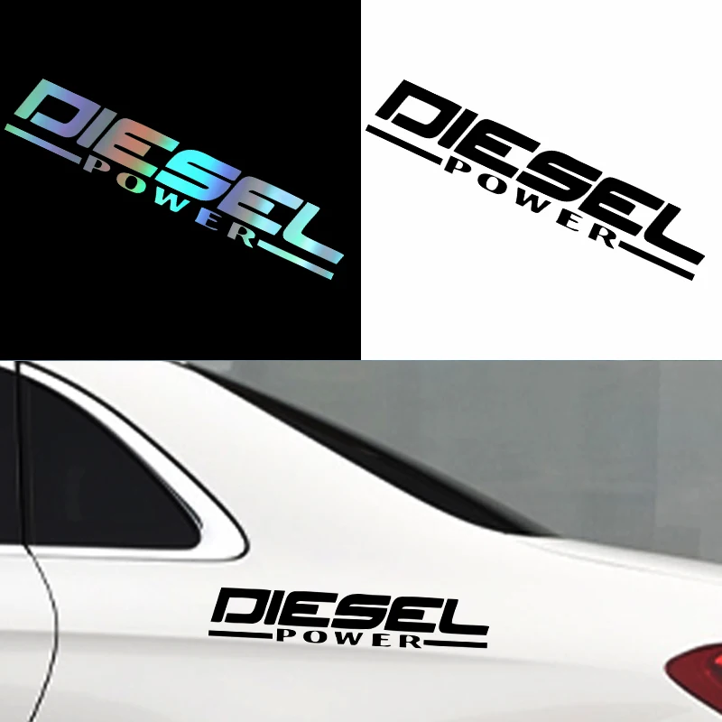 30CMX5.5CM Diesel Power Die Cut Vinyl Decal Car DecalBody Bumper Rear Window Waterproof CarDecoration Laptop Decoration