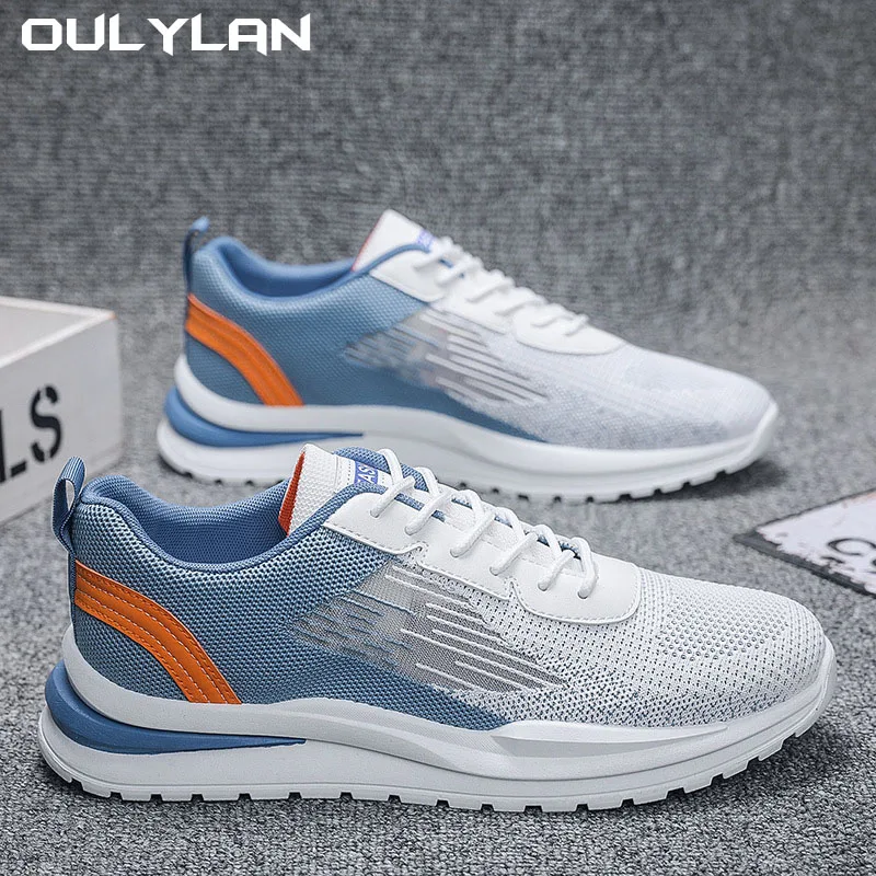 Men's Breathable Mesh Sports Shoes 2024 Fashion Casual Lightweight Sneakers Male Comfortable Outdoor Anti-slip Running Shoes