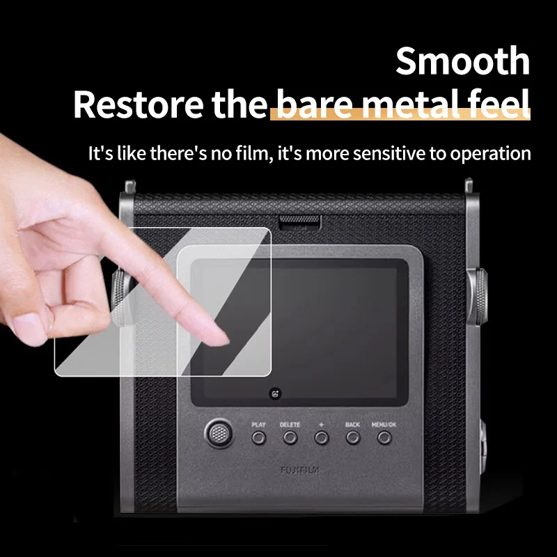 Camera Temper Glass Film for Fujifilm Instax Wide EVO Front Lens Protection Film and Camera Screen Glass Film HD Waterproof