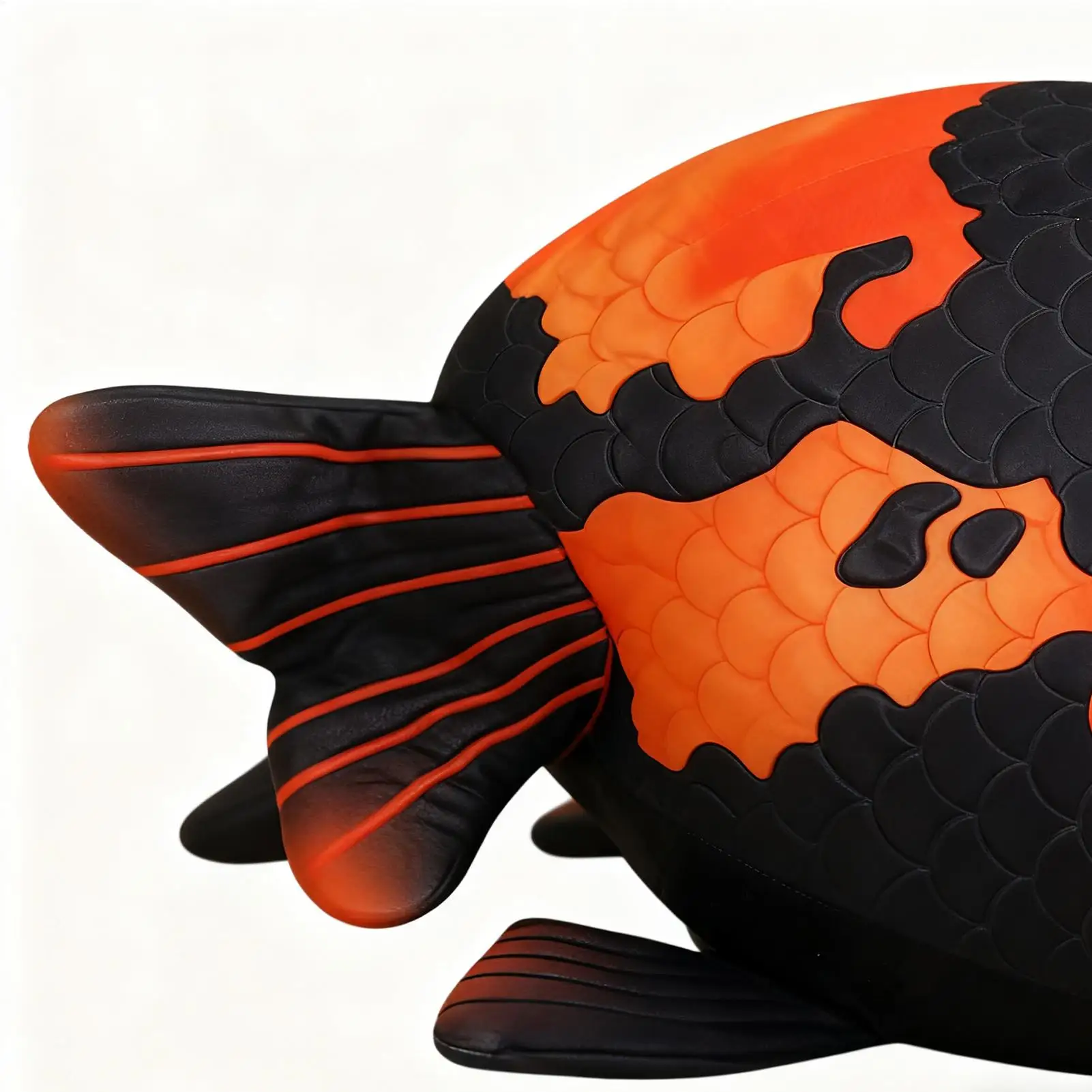 Peixe de pelúcia brinquedo 3d pelúcia ranchu carpa animal travesseiro peixe boneca de pelúcia travesseiro para crianças adultos berçário casa desktop sofá