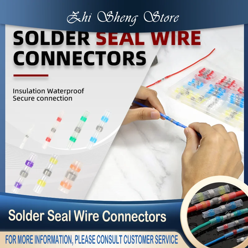 

Color solder ring heat shrink tubing 0.25-10.0mm ² terminal block