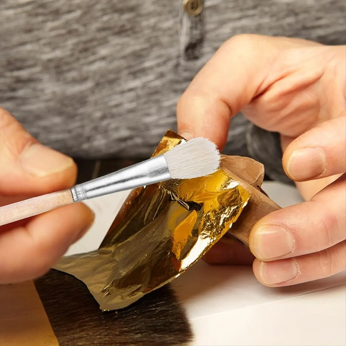 

11 шт. кисть-швабра для акриловой живописи, кисть для растушевки с деревянной ручкой для акварели, акрила, гуаши, лица Bod